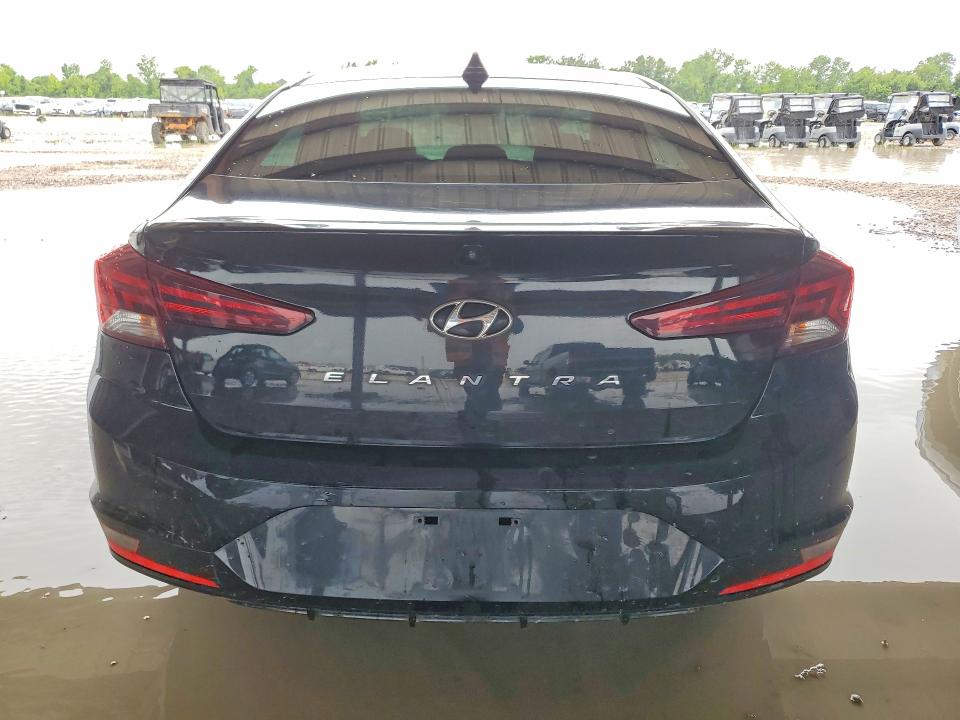 2019 Hyundai Elantra VIN KMHD84LFGKU808068 COPART salvage auction — WATER/FLOOD, Tx - Salvage Title-Flood Damage, sold $975 on 2026-07-17 (photo 6)