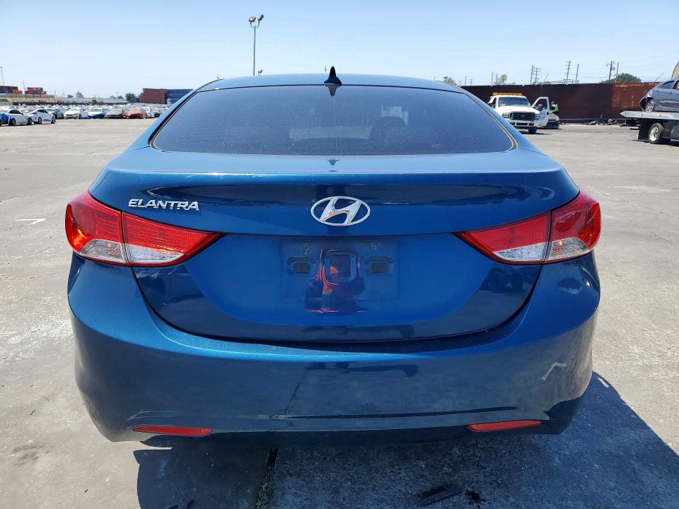 2013 Hyundai Elantra VIN KMHDH4AE9DU955787 COPART salvage auction — FRONT END, Ca - Salvage Certificate, sold $2,000 on 2026-07-18 (photo 6)