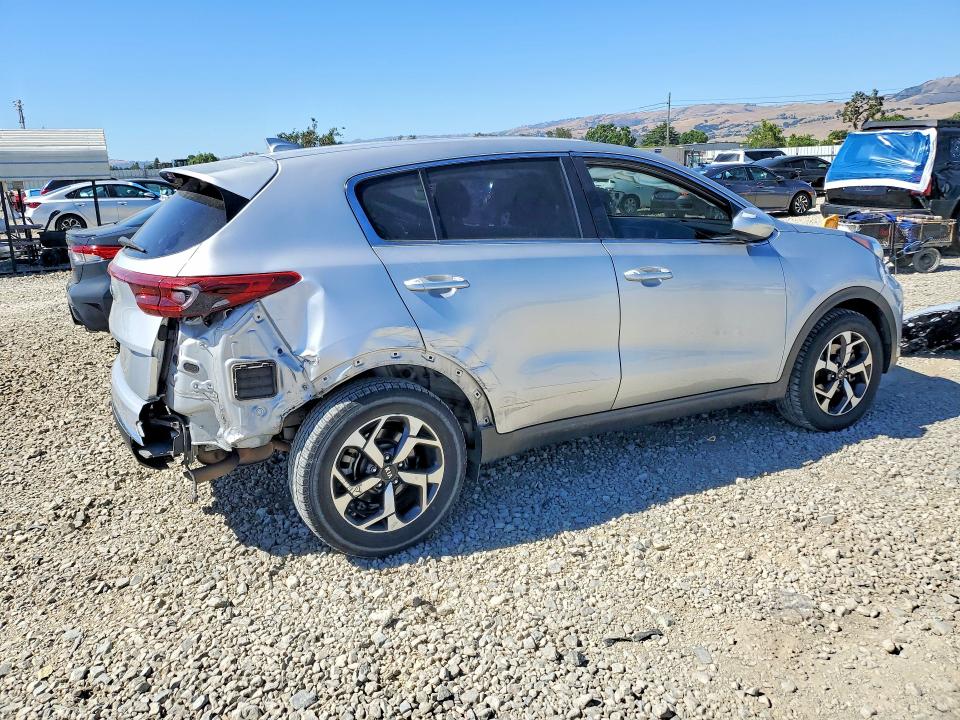 2021 Kia Sportage VIN KNDPM3ACXM7930420 COPART salvage auction — REAR END, CA - SALVAGE CERTIFICATE, sold $2,750 on 2026-07-14 (photo 3)