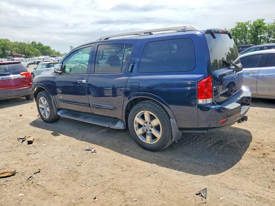 2009 Nissan Armada VIN 5N1AA08C79N605080 COPART salvage auction — FRONT END, MD - CERT OF SALVAGE > 75% DAMAGE (P), sold $700 on 2026-07-09 (photo 2)
