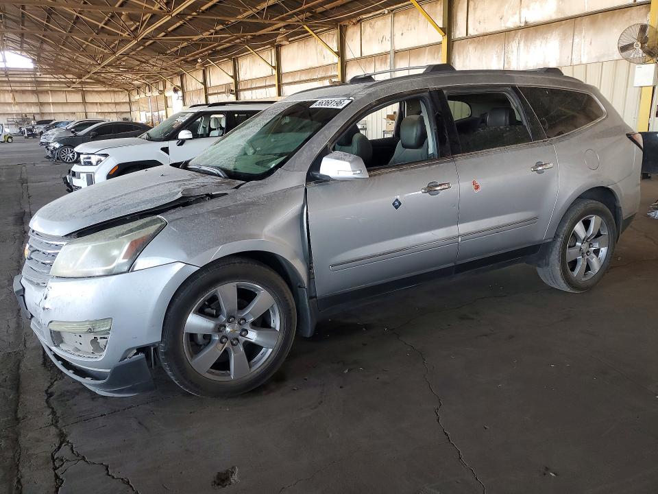 2014 Chevrolet Traverse VIN 1GNKRJKD1EJ256080 COPART salvage auction — FRONT END, Az - Certificate Of Title (P), sold $525 on 2026-07-27 (photo 1)