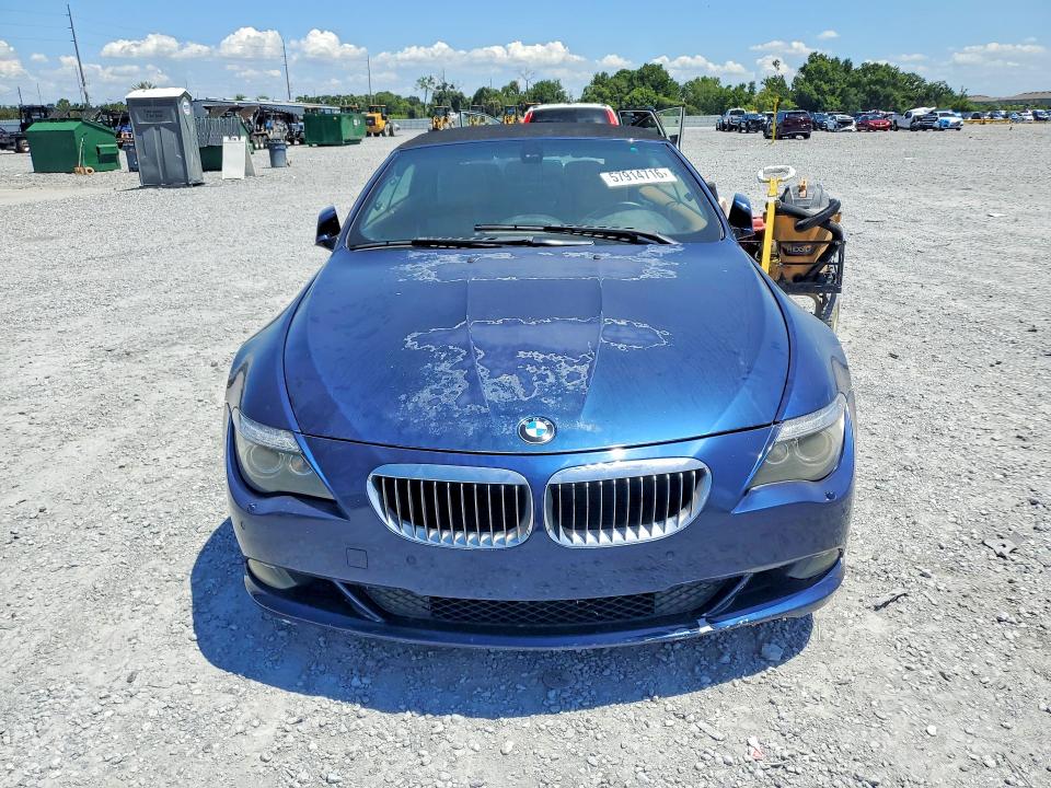 2010 BMW 6 series VIN WBAEB5C56AC225573 COPART salvage auction — SIDE, Fl - Certificate Of Title, sold $2,100 on 2026-07-10 (photo 5)