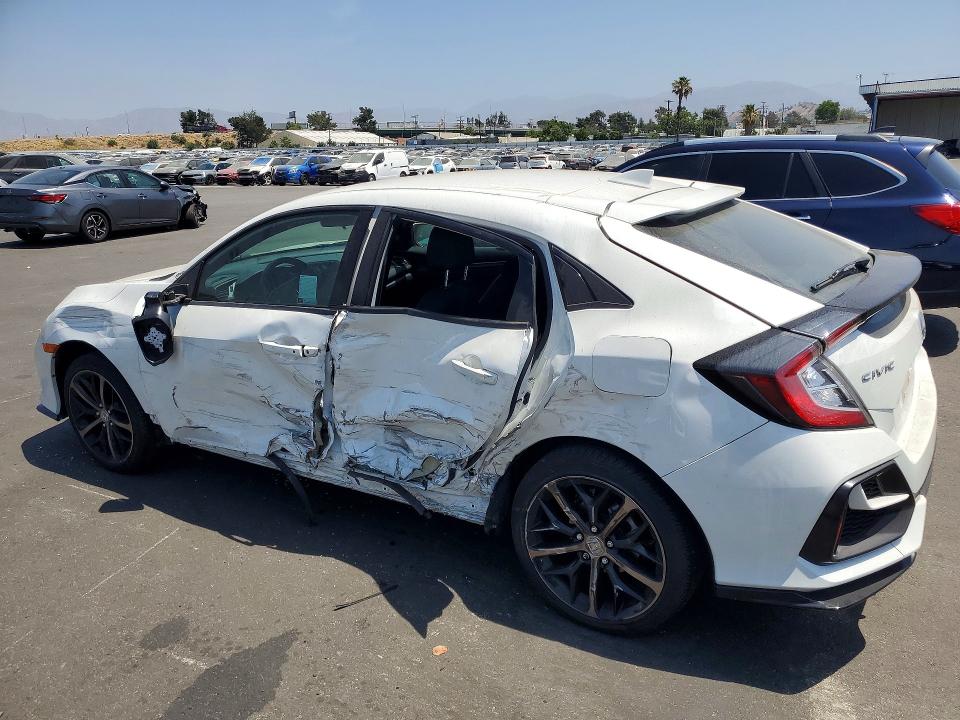 2021 Honda Civic VIN SHHFK7H48MU424018 COPART salvage auction — FRONT END, Ca - Salvage Certificate, sold $2,600 on 2026-07-20 (photo 2)