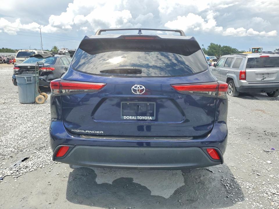 2020 Toyota Highlander VIN 5TDCZRAH1LS005172 COPART salvage auction — FRONT END, Fl - Certificate Of Title, sold $14,200 on 2026-07-03 (photo 6)