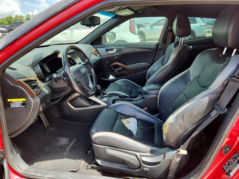 2016 Hyundai Veloster VIN KMHTC6AE7GU260959 COPART salvage auction — FRONT END, Tx - Certificate Of Title (P), sold $1,950 on 2026-07-28 (photo 7)