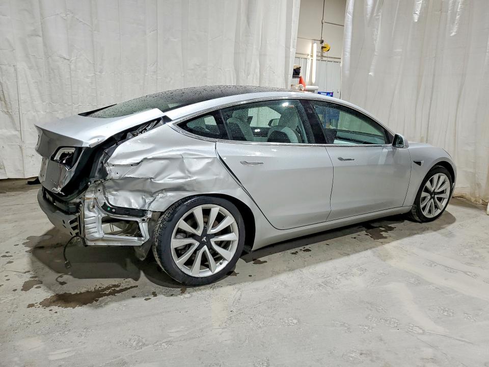 2018 Tesla Model 3 VIN 5YJ3E1EB1JF097257 COPART salvage auction — REAR END, Ny - Mv-907A Salvage Certificate, sold $3,800 on 2026-07-13 (photo 3)