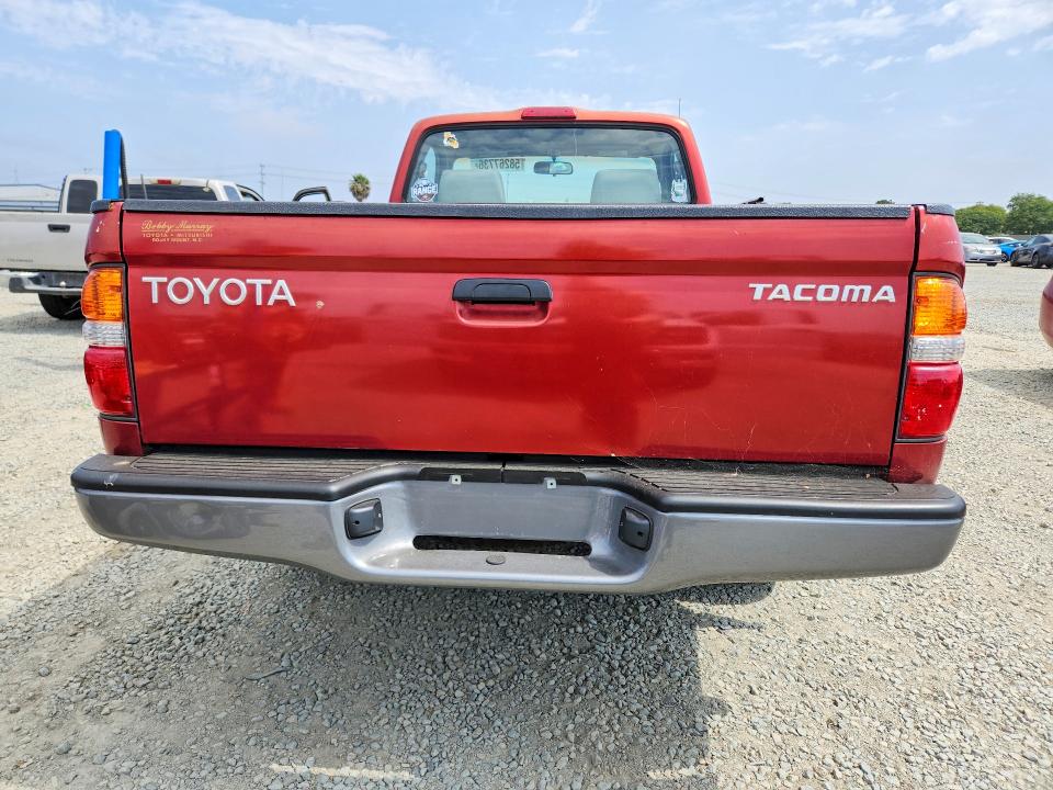 2002 Toyota Tacoma VIN 5TENL42N52Z015982 COPART salvage auction — FRONT END, CA - SALVAGE CERTIFICATE, sold $2,500 on 2026-07-28 (photo 6)