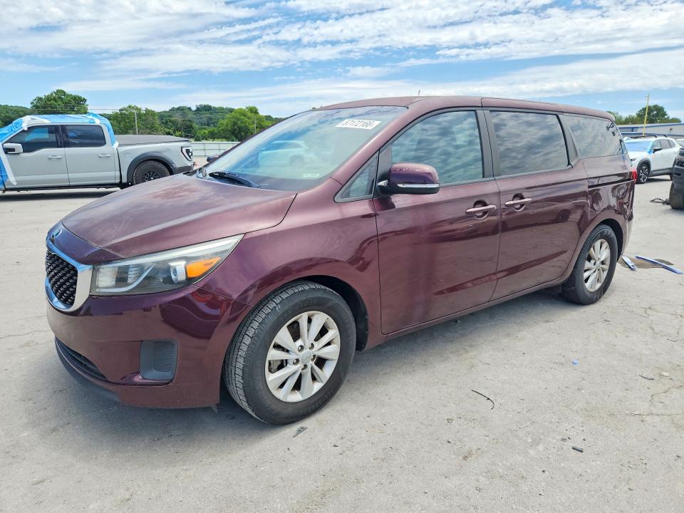 2017 Kia SEDONA VIN KNDMB5C18H6228432 COPART salvage auction — MINOR DENT/SCRATCHES, Tn - Certificate Of Title, sold $1,200 on 2026-07-20 (photo 1)
