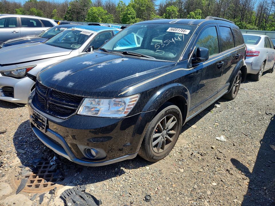 2015 Dodge Journey VIN 3C4PDCBB3FT535449 COPART salvage auction — REAR END, NY - MV907A-PARTS ONLY, sold $625 on 2026-08-17 (photo 1)
