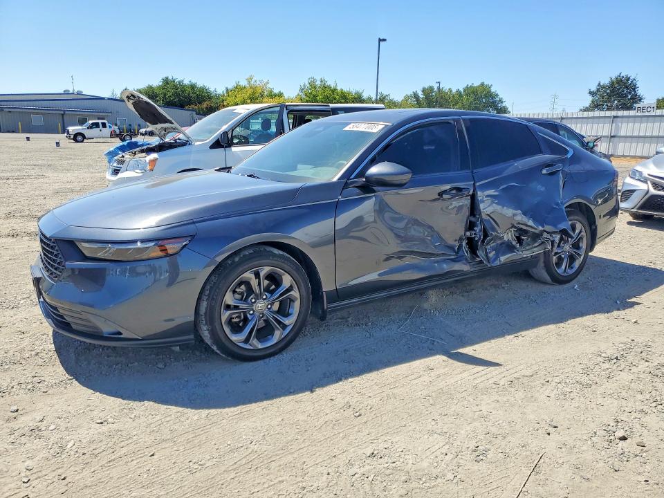 2023 Honda Accord VIN 1HGCY1F3XPA044218 COPART salvage auction — SIDE, CA - SALVAGE CERTIFICATE, sold $7,300 on 2026-07-28 (photo 1)