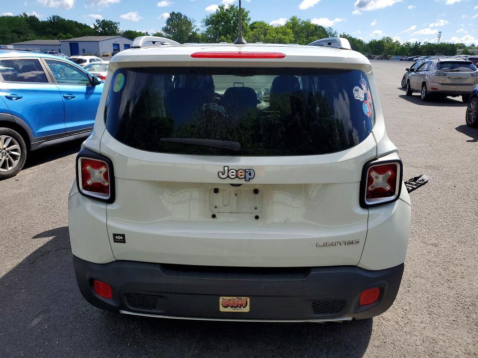 2017 Jeep Renegade VIN ZACCJADB2HPE47821 COPART salvage auction — FRONT END, Nj - Cert Of Title-Salvage, sold $525 on 2026-08-04 (photo 6)