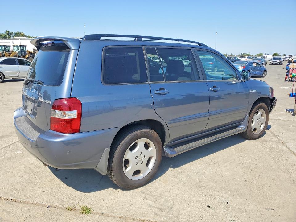 2004 Toyota Highlander VIN JTEEP21AX40062060 COPART salvage auction — FRONT END, Ca - Salvage Certificate, sold $925 on 2026-07-13 (photo 3)
