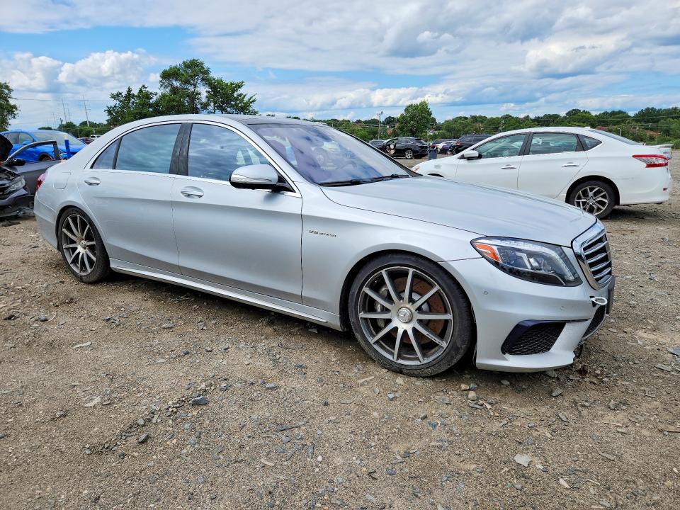 2015 Mercedes-benz S-klasse amg VIN WDDUG7JB2FA153042 COPART salvage auction — REAR END, Ct - Certificate Of Title (P), sold $12,500 on 2026-07-09 (photo 4)