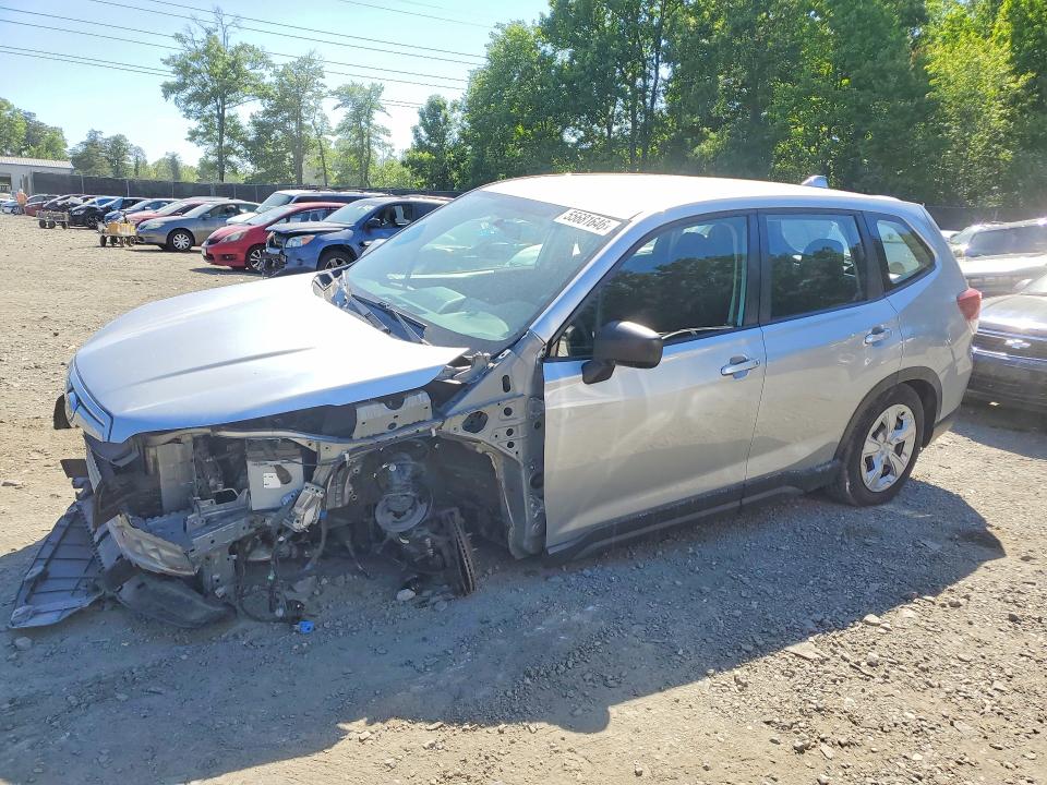 2019 Subaru Forester VIN JF2SKAACXKH476926 COPART salvage auction — FRONT END, Md - Cert Of Salvage > 75% Damage, sold $2,050 on 2026-07-17 (photo 1)