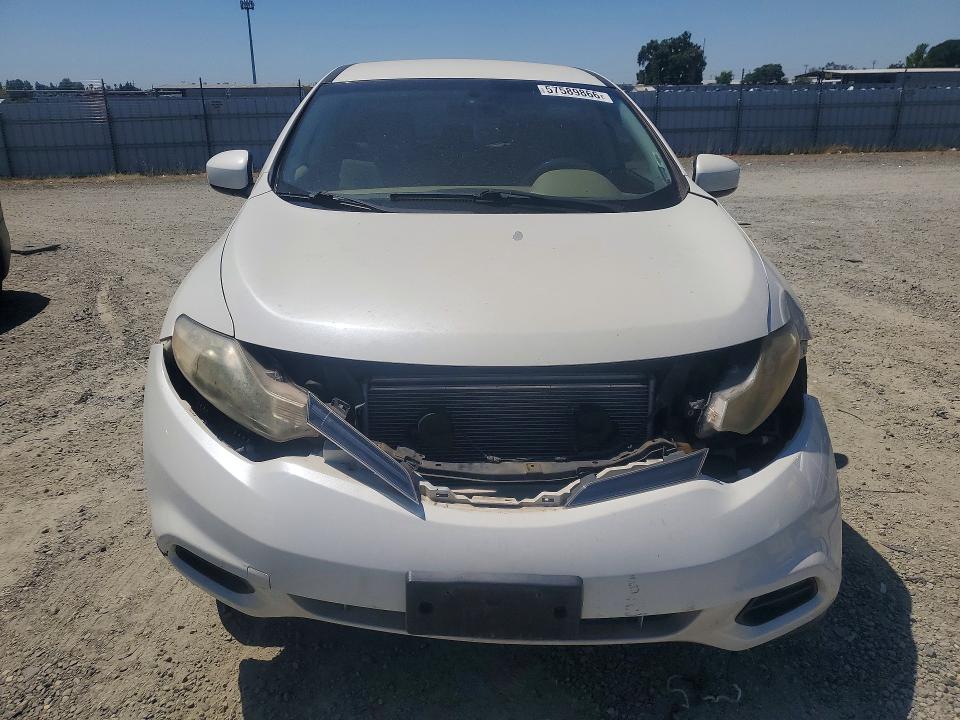 2014 Nissan Murano VIN JN8AZ1MUXEW404395 COPART salvage auction — FRONT END, Ca - Salvage Certificate, sold $450 on 2026-07-09 (photo 5)