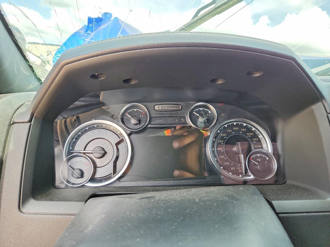 2017 Ram 1500 VIN 1C6RR7YT9HS814515 COPART salvage auction — Front End, TX - SALVAGE VEHICLE TITLE, sold $3,550 on 2026-07-09 (photo 9)