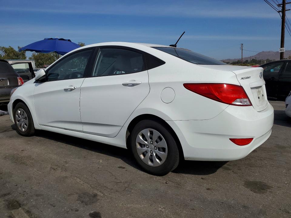 2015 Hyundai Accent VIN KMHCT4AE6FU922047 COPART salvage auction — FRONT END, Ca - Salvage Certificate, sold $325 on 2026-07-27 (photo 2)
