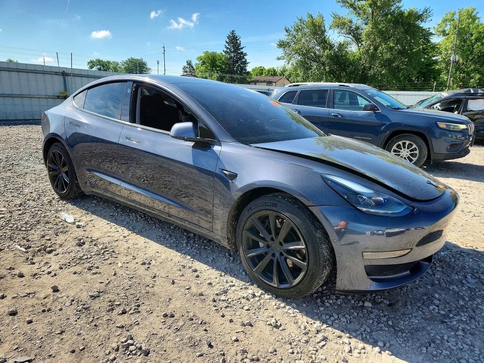2021 Tesla Model 3 VIN 5YJ3E1EA2MF907331 COPART salvage auction — FRONT END, OH - CERT OF TITLE-SALVAGE, sold $125 on 2026-07-21 (photo 4)