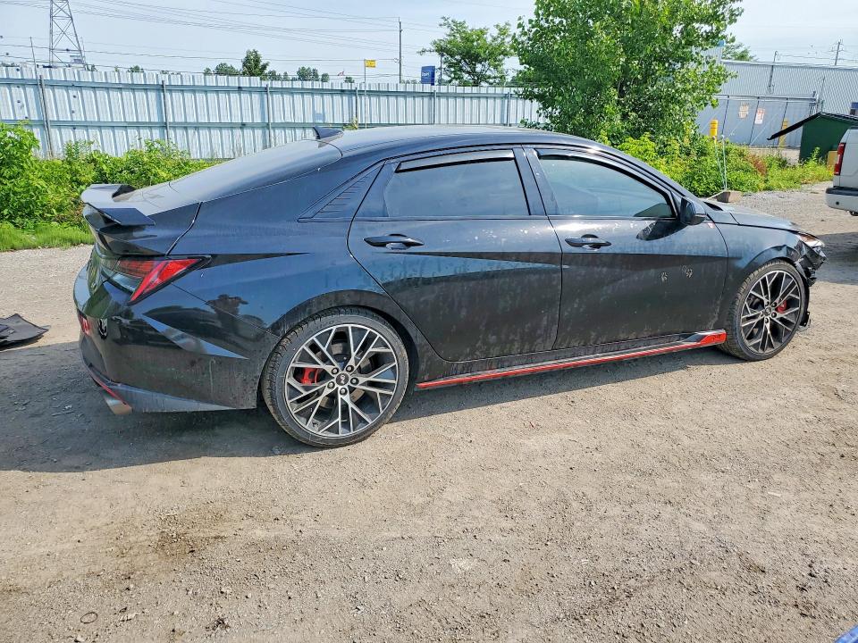 2023 Hyundai Elantra VIN KMHLW4AK9PU011662 COPART salvage auction — FRONT END, ON - PERMIT SALVAGE, sold $7,300 on 2026-07-28 (photo 3)