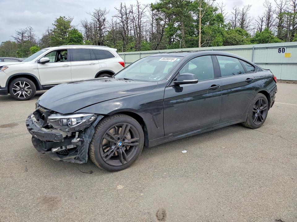 2019 BMW 4er VIN WBA4J7C53KBM74639 COPART salvage auction — FRONT END, Ny - Mv-907A Salvage Certificate, sold $8,300 on 2026-07-06 (photo 1)