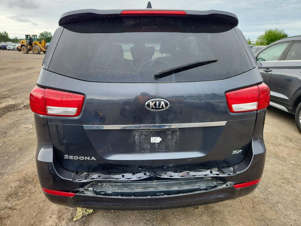 2016 Kia SEDONA VIN KNDMC5C19G6230296 COPART salvage auction — REAR END, On - Permit No Brand - Unfit, sold $1,400 on 2026-07-07 (photo 6)