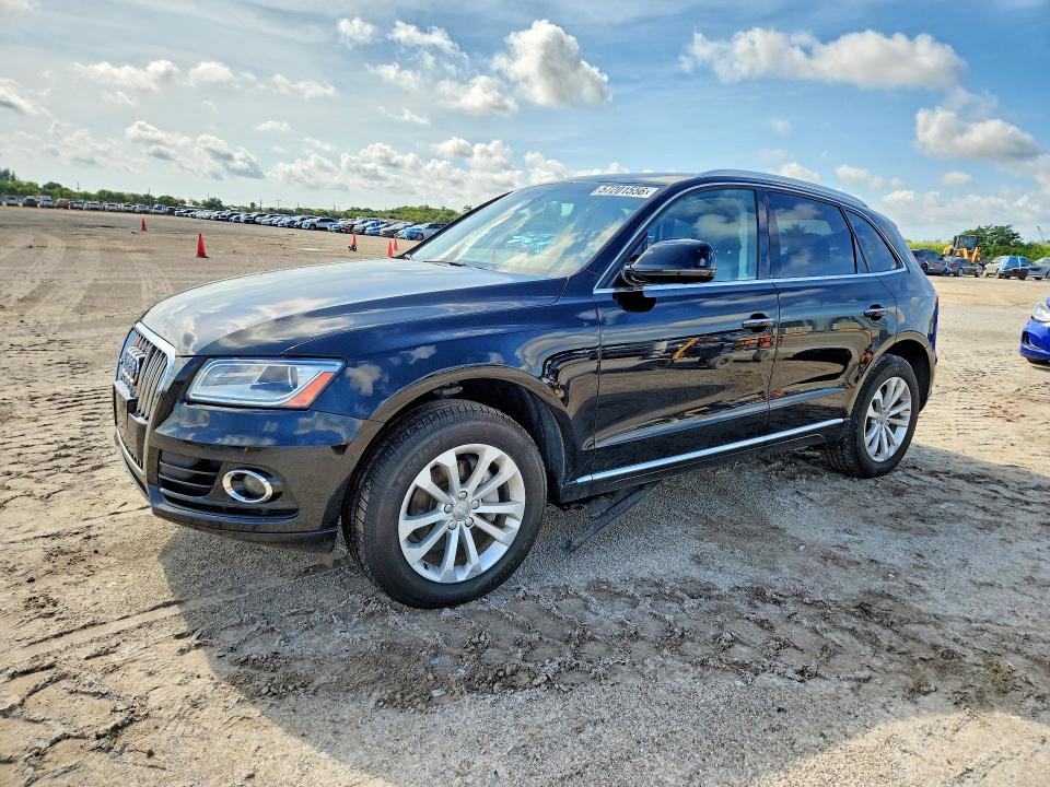 2016 Audi Q5 VIN WA1L2AFP7GA007415 COPART salvage auction — WATER/FLOOD, Fl - Cert Of Title-Slvg Rebld Flood, sold $2,400 on 2026-07-28 (photo 1)