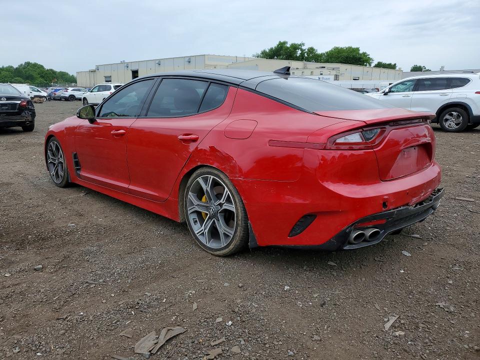 2018 Kia Stinger VIN KNAE55LC9J6016350 COPART salvage auction — REAR END, Ct - Cert Of Title-Salvage, sold $6,800 on 2026-07-24 (photo 2)
