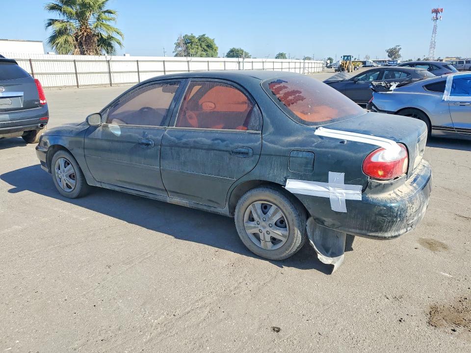 1999 Kia Sephia VIN KNAFB1218X5803598 COPART salvage auction — REAR END, Ca - Salvage Certificate, sold $200 on 2026-07-10 (photo 2)