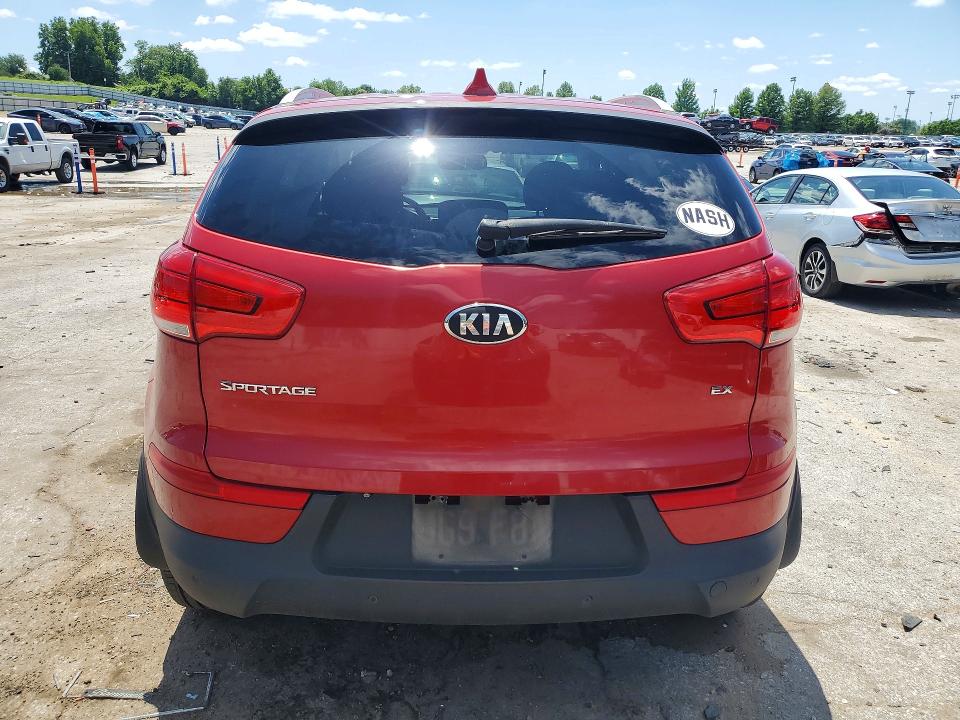 2014 Kia Sportage VIN KNDPC3AC3E7599247 COPART salvage auction — REAR END, MO - SALVAGE CERTIFICATE OF TITLE, sold $1,100 on 2026-07-02 (photo 6)