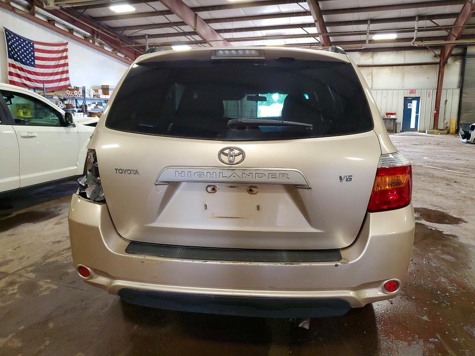 2008 Toyota Highlander VIN JTEDS41A982026778 COPART salvage auction — FRONT END, Mi - Certificate Of Title, sold $1,350 on 2026-07-06 (photo 6)
