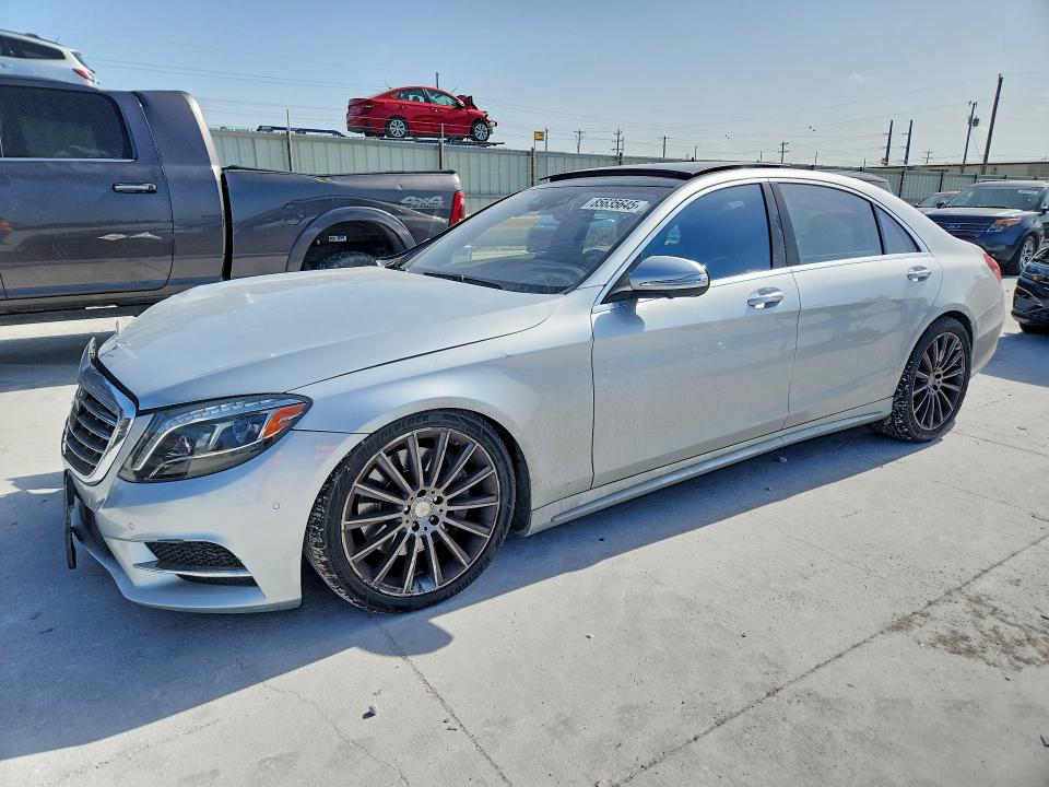 2015 Mercedes-benz S-klasse VIN WDDUG8CB6FA174303 COPART salvage auction — WATER/FLOOD, TX - SALVAGE TITLE-FLOOD DAMAGE, sold $4,300 on 2026-08-04 (photo 1)