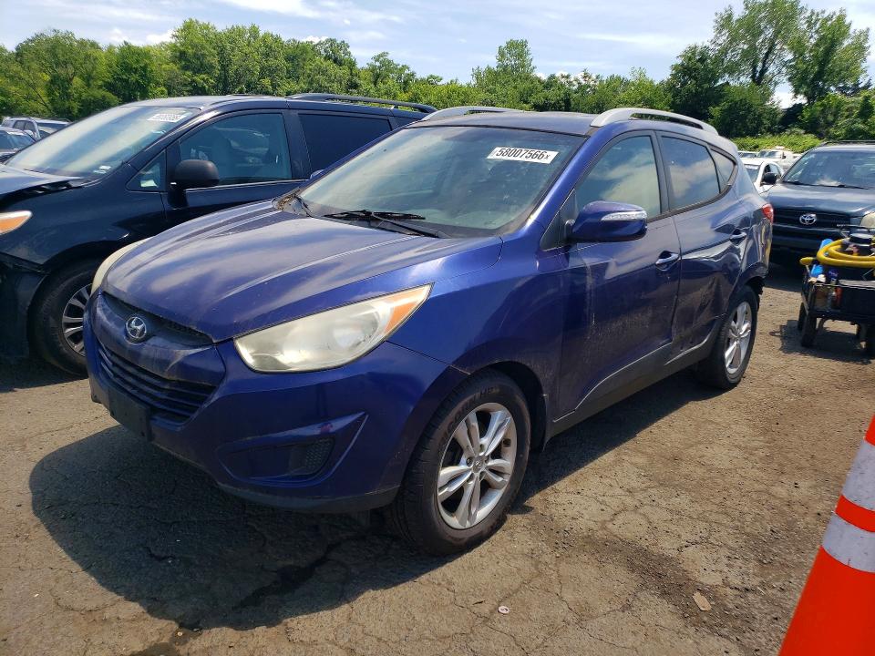 2012 Hyundai VIN KM8JUCAC3CU416913 COPART salvage auction — REAR END, CT - CERTIFICATE OF TITLE, sold $1,300 on 2026-07-24 (photo 1)