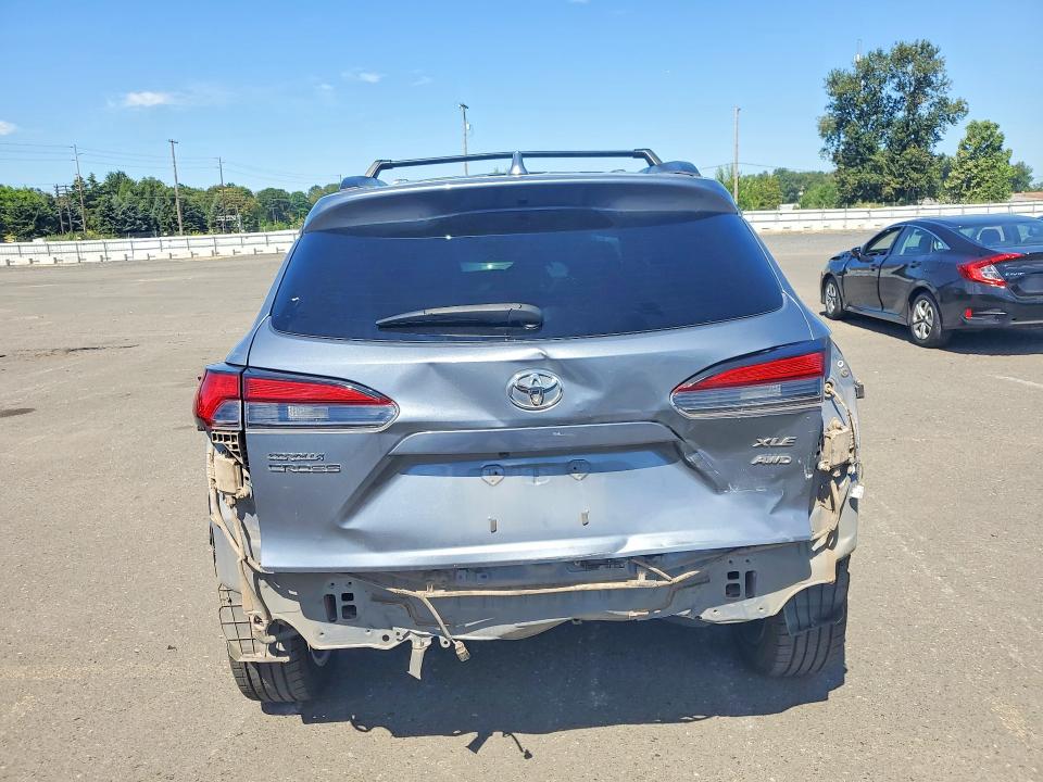 2022 Toyota Corolla cross VIN 7MUDAABG3NV021384 COPART salvage auction — REAR END, Or - Salvage Title Certificate, sold $9,300 on 2026-08-26 (photo 6)