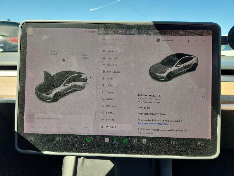 2021 Tesla Model 3 VIN 5YJ3E1EB8MF928242 COPART salvage auction — SIDE, UT - SALVAGE CERTIFICATE, sold $7,600 on 2026-07-31 (photo 9)