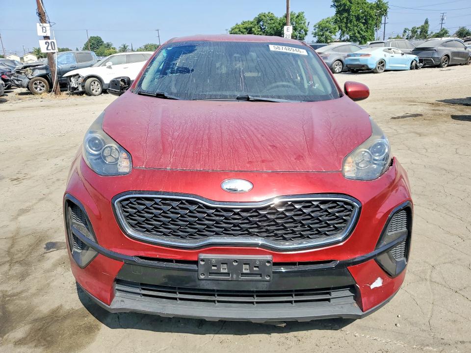 2020 Kia Sportage VIN KNDPM3AC2L7696398 COPART salvage auction — STRIPPED, Ca - Salvage Certificate, sold $3,250 on 2026-07-16 (photo 5)