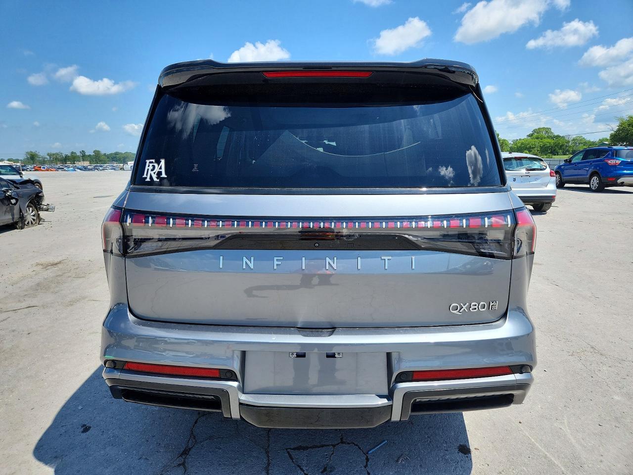 2025 Infiniti QX80 VIN JN8AZ3DBXS9400349 COPART salvage auction — Front End, TN - SALVAGE CERTIFICATE, sold $43,000 on 2026-06-29 (photo 6)