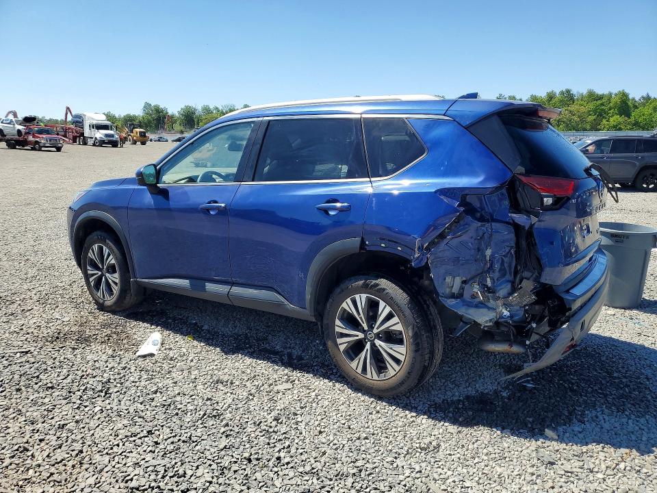 2021 Nissan Rogue VIN JN8AT3BB8MW230856 COPART salvage auction — REAR END, Nj - Cert Of Title-Salvage, sold $7,000 on 2026-07-02 (photo 2)