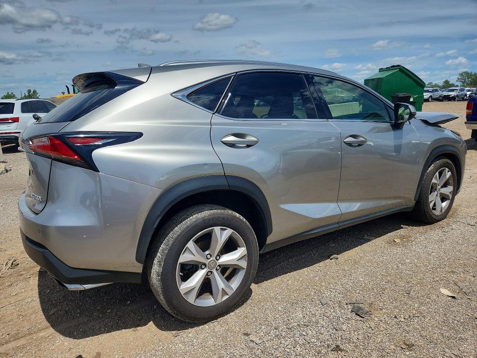 2017 Lexus Nx VIN JTJBARBZ6H2108254 COPART salvage auction — FRONT END, Il - Salvage Certificate, sold $2,400 on 2026-07-16 (photo 3)