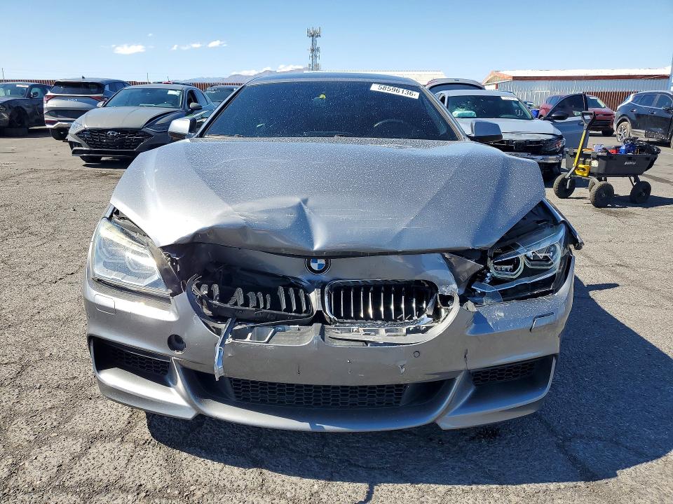 2014 BMW 6er VIN WBA6A0C51ED317619 COPART salvage auction — FRONT END, Nv - Salvage Title, sold $3,500 on 2026-07-20 (photo 5)