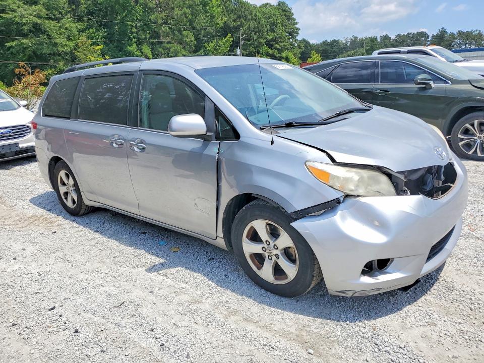 2012 Toyota Sienna VIN 5TDKK3DC9CS275280 COPART salvage auction — FRONT END, Ga - Cert Of Title-Salvage, sold $1,250 on 2026-07-20 (photo 4)