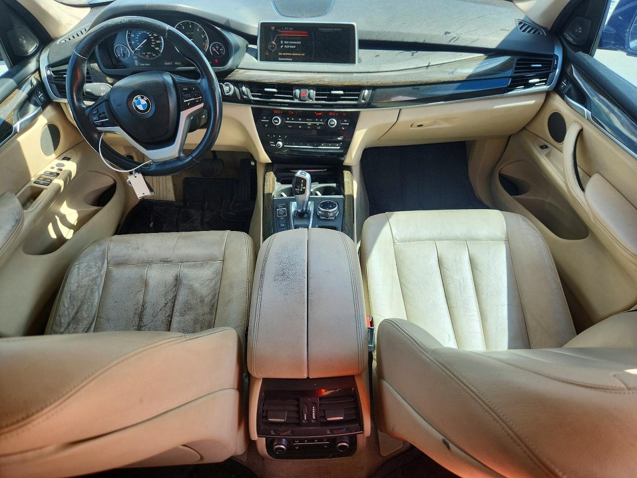 2015 BMW X5 VIN 5UXKR0C5XF0K57972 COPART salvage auction — Normal Wear, TX - CERTIFICATE OF TITLE (P), sold $6,000 on 2026-07-08 (photo 8)