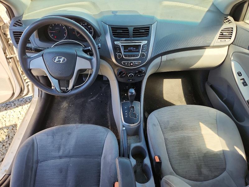 2016 Hyundai Accent VIN KMHCT4AE4GU948874 COPART salvage auction — FRONT END, Nv - Certificate Of Title, sold $625 on 2026-07-09 (photo 8)