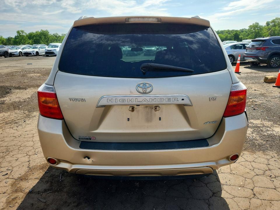 2009 Toyota Highlander VIN JTEES42A992112211 COPART salvage auction — FRONT END, Ct - Cert Of Title-Salvage, sold $2,600 on 2026-07-10 (photo 6)