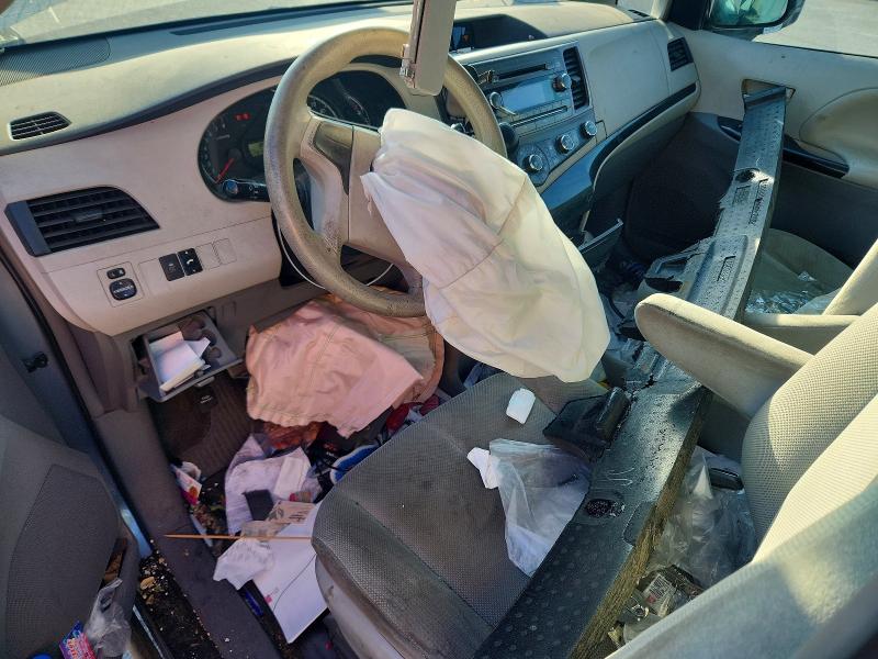 2013 Toyota Sienna VIN 5TDZK3DC7DS391089 COPART salvage auction — FRONT END, CA - SALVAGE CERTIFICATE, sold $200 on 2026-07-28 (photo 8)