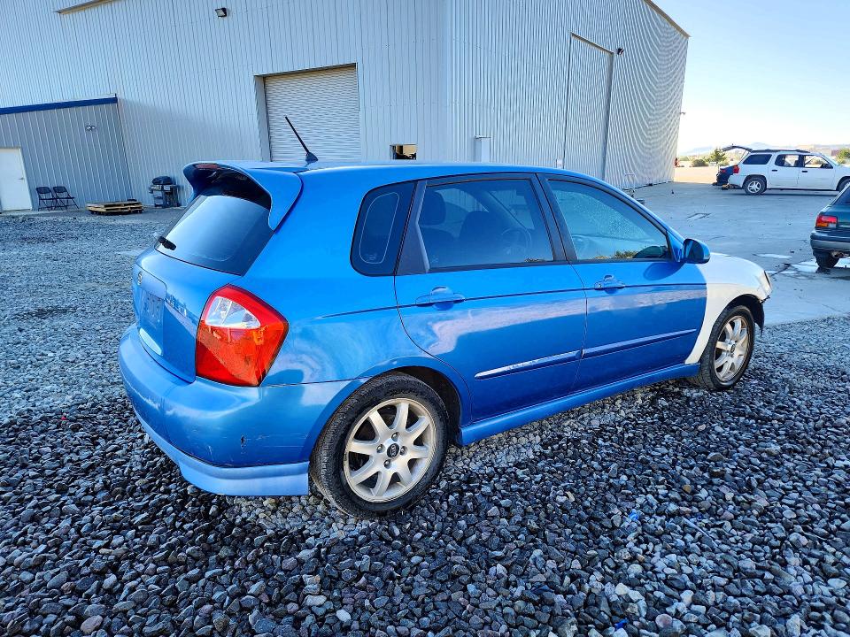 2005 Kia Spectra VIN KNAFE161555118313 COPART salvage auction — FRONT END, Nv - Salvage Title, sold $90 on 2026-07-02 (photo 3)