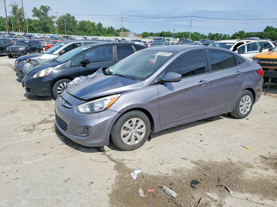 2016 Hyundai Accent VIN KMHCT4AE3GU064182 COPART salvage auction — ROLLOVER, Ky - Cert Of Title-Salvage, sold $475 on 2026-07-15 (photo 1)