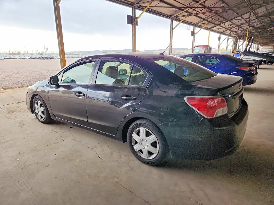 2013 Subaru Impreza VIN JF1GJAA67DH025267 COPART salvage auction — MINOR DENT/SCRATCHES, Az - Certificate Of Title (P), sold $500 on 2026-07-13 (photo 2)