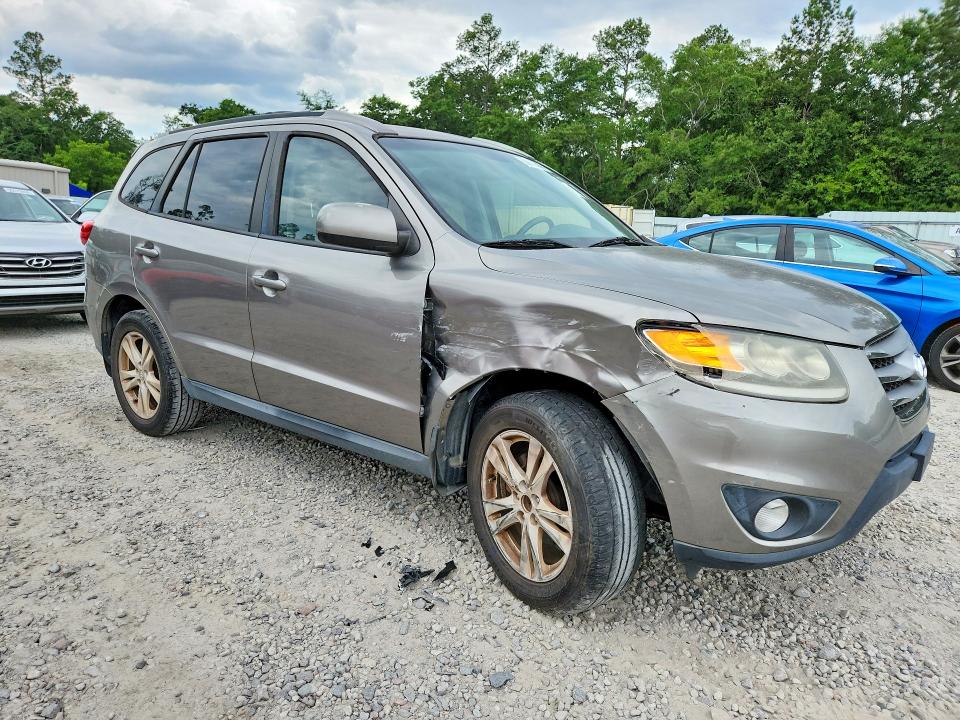 2012 Hyundai Santa fe VIN 5XYZH4AG2CG108010 COPART salvage auction — FRONT END, GA - CERT OF TITLE-SALVAGE, sold $1,550 on 2026-07-07 (photo 4)