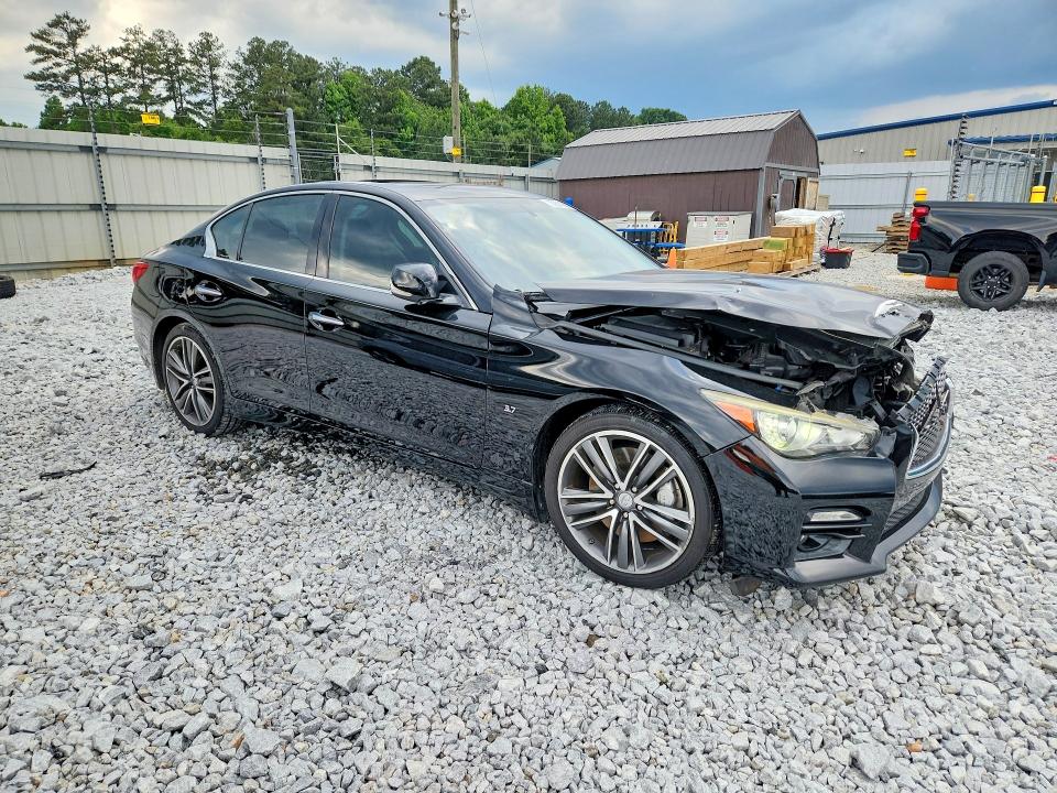 2015 Infiniti VIN JN1BV7AP9FM340427 COPART salvage auction — FRONT END, Ga - Cert Of Title-Salvage, sold $2,300 on 2026-07-09 (photo 4)