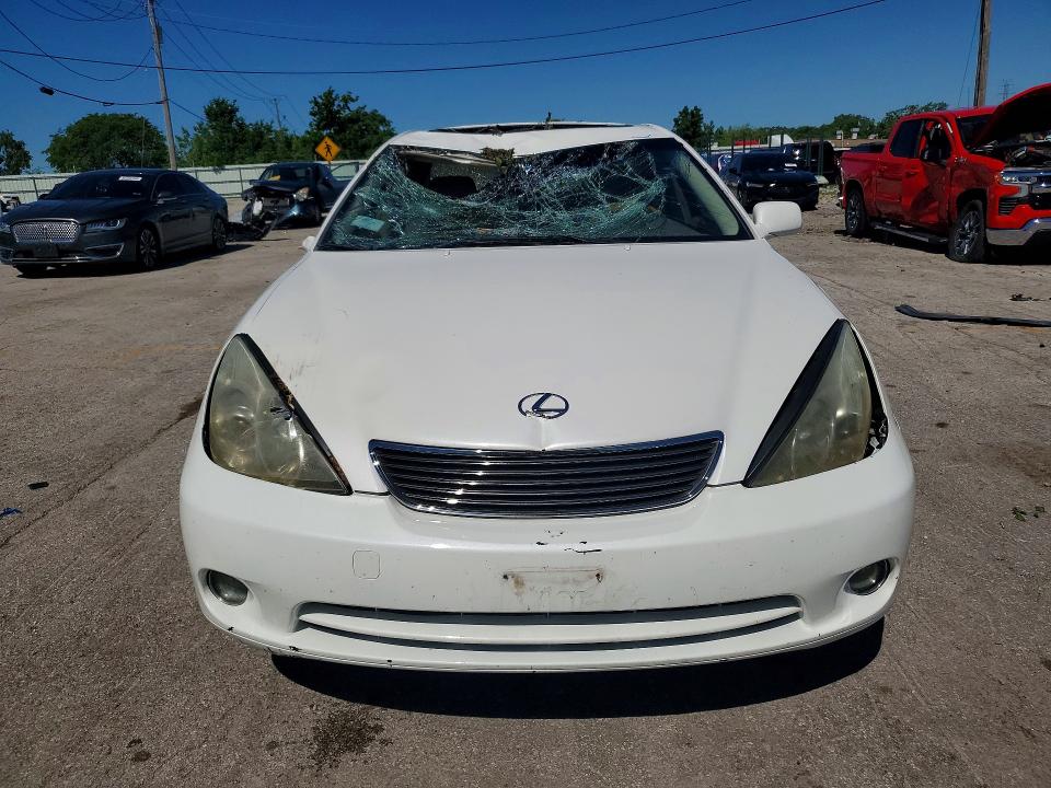 2005 Lexus ES VIN JTHBA30G955112552 COPART salvage auction — ROOF, Il - Salvage Certificate, sold $700 on 2026-07-17 (photo 5)